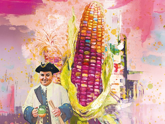Marché public dans l’ambiance du 18e siècle
