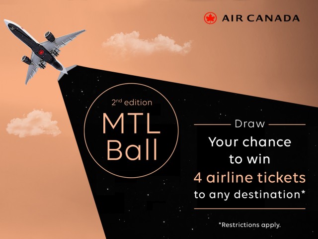 Air Canada Draw – 2nd edition of the MTL Ball